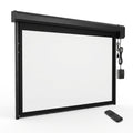 Motorized Projector Screen Engineered for Cinema Quality, 120 Inch, 4:3 HD Format, Remote Control, 4K Compatible