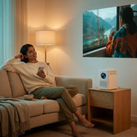 Portable LED Projector Portable Projector Smart TV WIFI Home Projector LED Projector — Lifestyle