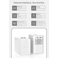 Portable LED Projector Built for Versatile Viewing, WiFi Smart TV Features, Compact Design, Multi-Device Connection